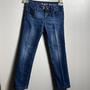 Children’s Place Kids Girls Blue Denim Skinny Jeans Size 6.